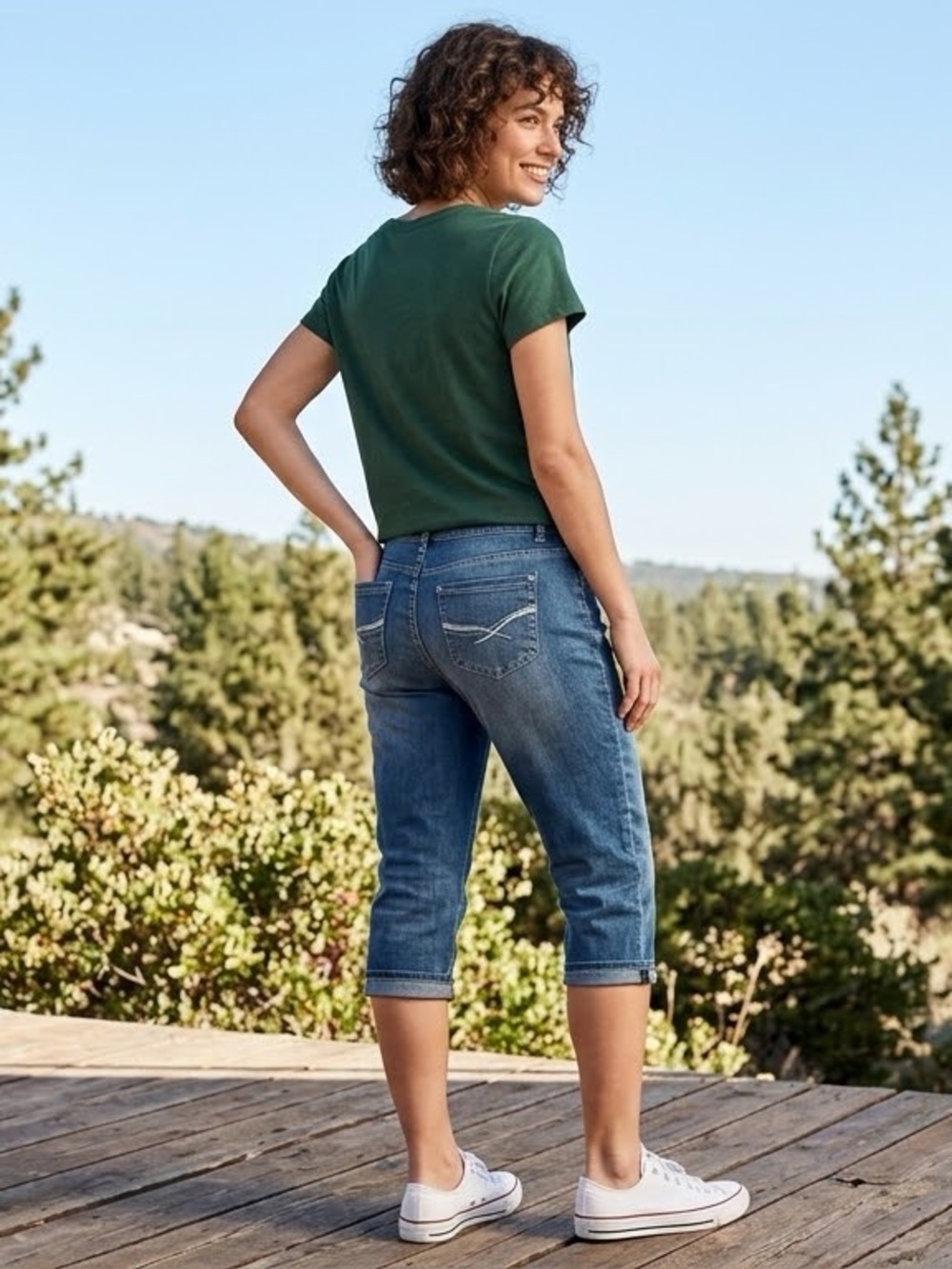 SO Mid-Blue Cropped Women’s Jeans